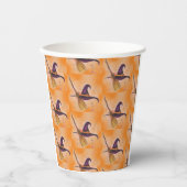 Halloween-Hut und Broom Pappbecher (Vorderseite)