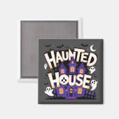 Halloween - Hütte Magnet (Vorderseite/Rückseite)