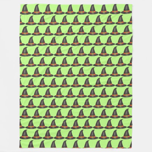 Halloween-Huttrick oder Green Print bearbeiten Fleecedecke (Vorderseite)