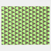Halloween-Huttrick oder Green Print bearbeiten Fleecedecke (Vorderseite (Horizontal))