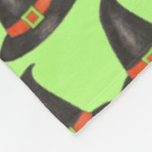 Halloween-Huttrick oder Green Print bearbeiten Fleecedecke (Ecke)