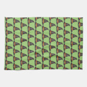Halloween-Huttrick oder Green Print bearbeiten Geschirrtuch (Horizontal)