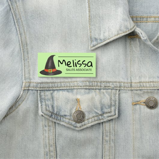 Halloween-Huttrick-oder-Leckerei-Kostümshop Namensschild (Beispiel)