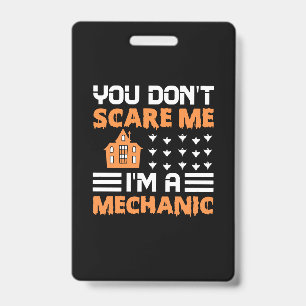 Halloween I Am A Mechanic Birthday Ausweis