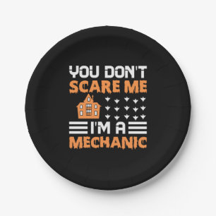Halloween I Am A Mechanic Birthday Pappteller
