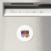 Halloween I Am A Witch Before Coffee Birthday Magnet (In Situ (Geschirrspüler))