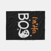 Halloween I Am Her Boos Birthday Fleecedecke (Vorderseite (Horizontal))