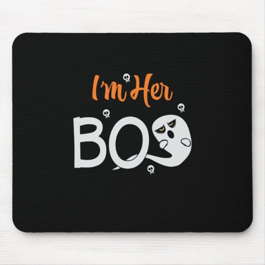 Halloween I Am Her Boos Birthday Mousepad (Vorne)
