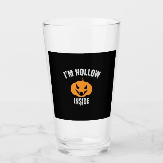 Halloween I Am Hollow Inside Birthday Glas (Vorderseite)