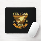 Halloween I Can Drive A Stick Birthday Mousepad (Mit Mouse)