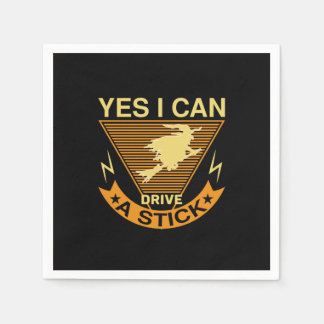 Halloween I Can Drive A Stick Birthday Serviette