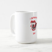 Halloween I definitiv beißen Kaffeetasse (Vorderseite Links)