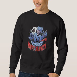 Halloween I Hexe glücklich Halloween Broom Par Sweatshirt