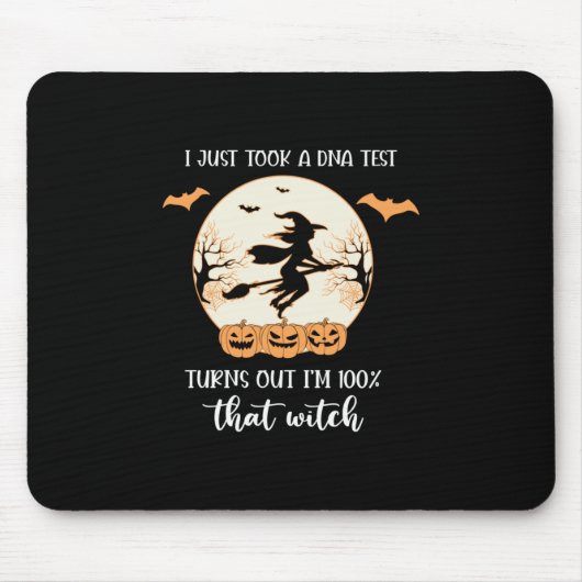 Halloween I Just Took A DNA Test Birthday Mousepad (Vorne)