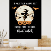 Halloween I Just Took A DNA Test Birthday Poster (Küche)