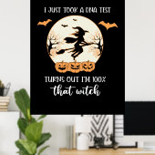 Halloween I Just Took A DNA Test Birthday Poster (Heimbüro)