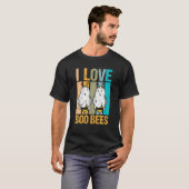 Halloween I Liebe Boo Bees T-Shirt (Vorne ganz)