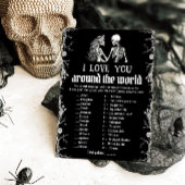 Halloween I Liebe You Around Of The World Bridal G Einladung