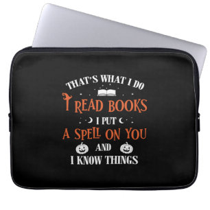 Halloween I Spell On You And Read Books Birthday Laptopschutzhülle