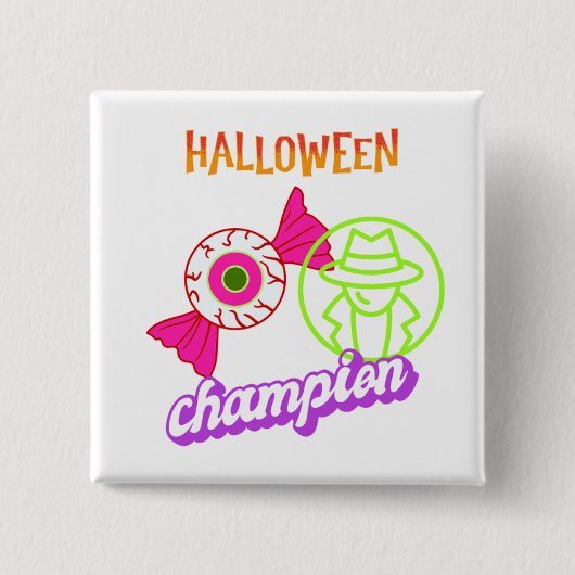 Halloween I Spy Champion Halloween Button (Vorderseite)