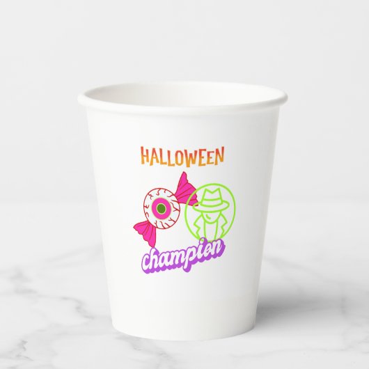 Halloween I Spy Champion Pappbecher (Vorderseite)