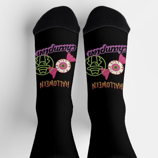 Halloween I Spy Champion Socken (Oben)
