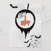 Halloween I Spy Party Game Begleitkarte (Rückseite)