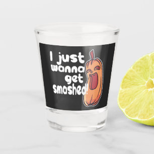 Halloween I will anna Get Smashed Pumpkin Spaß Schnapsglas