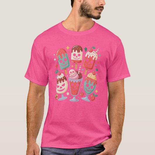 Halloween Ice Cream Summerween T-Shirt (Vorderseite)