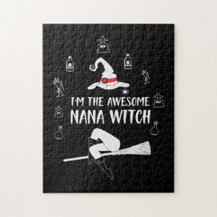 Halloween Ich bin die Phantastische Nana Hexe Puzzle