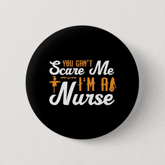 Halloween Ich bin ein Geburtstag der Krankenschwes Button (Vorderseite)