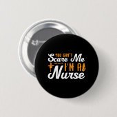 Halloween Ich bin ein Geburtstag der Krankenschwes Button (Vorne & Hinten)