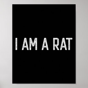 Halloween Ich bin ein Rat Fun Rats Lover I Heart R Poster