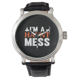 Halloween ich bin eine Hase Mess zum Geburtstag Armbanduhr