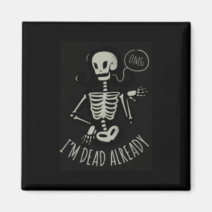 Halloween Ich bin schon Magnet