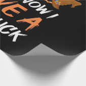 Halloween ich fahre einen Postwagen Geschenkpapier (Ecke)