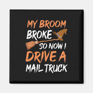 Halloween ich fahre einen Postwagen Magnet