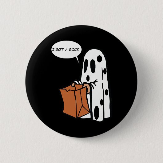 Halloween ich Got ein Rock Ghost Button (Vorderseite)