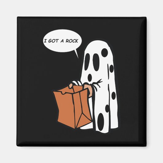 Halloween ich Got ein Rock Ghost Magnet (Vorne)