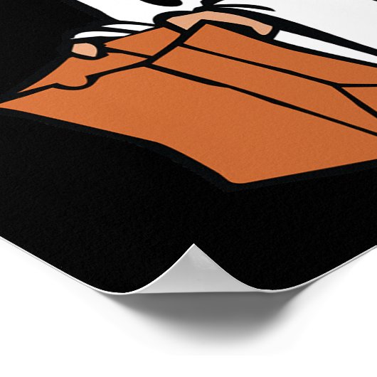 Halloween ich Got ein Rock Ghost Poster (Ecke)