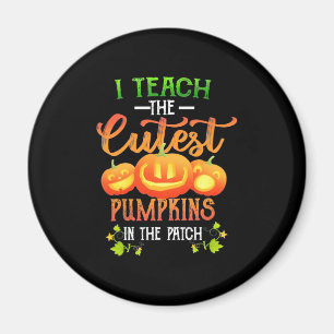 Halloween ich lehre die Niedlichsten Kürbis Magnet
