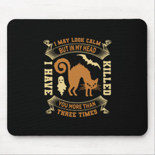 Halloween Ich sehe ruhig zum Geburtstag aus Mousepad