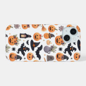 Halloween Icons Muster iPhone Case 15 Hülle (Rückseite (Horizontal))
