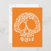 Halloween Icons - Skull Postkarte (Vorne/Hinten)