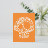 Halloween Icons - Skull Postkarte (Stehend Vorderseite)