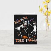 Halloween Icu Er Nurse Working The Le Skeleton Dan Karte (Gelbe Blume)