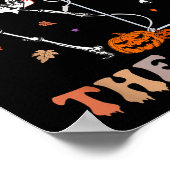 Halloween Icu Er Nurse Working The Le Skeleton Dan Poster (Ecke)