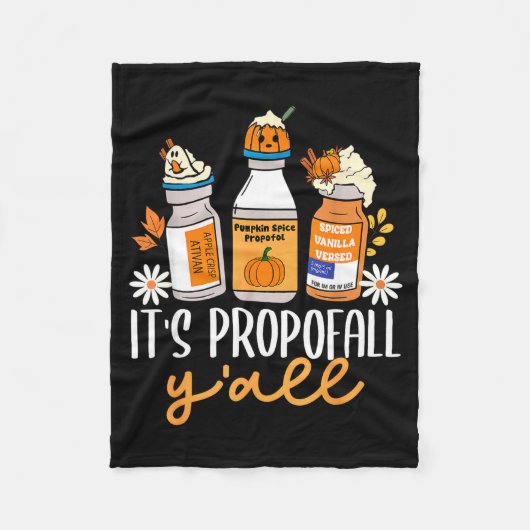 Halloween Icu Nurse Its Profall Y'all Crna Icu Fal Fleecedecke (Vorderseite)