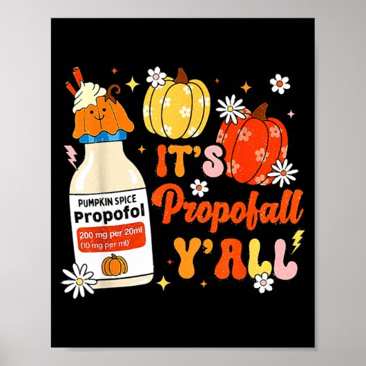 Halloween Icu Nurse Its Profall Y'all Crna Icu Fal Poster (Vorne)