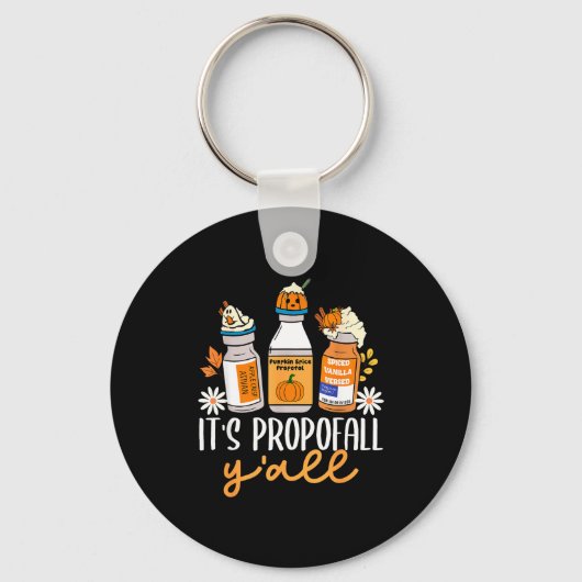 Halloween Icu Nurse Its Profall Y'all Crna Icu Fal Schlüsselanhänger (Vorderseite)